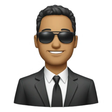 Armando Christian Pérez wearing sunglasses sticker