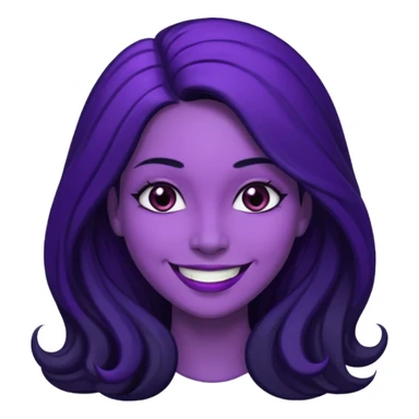 purple woman sticker