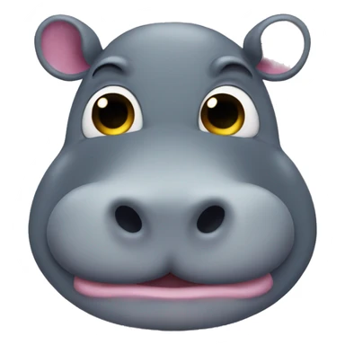 moodeng the hippo sticker