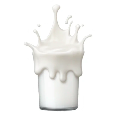 milk dripping off hand sticker