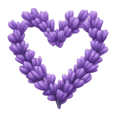 Lavender heart sticker