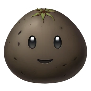 black potato sticker