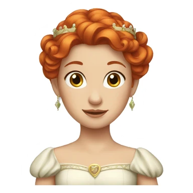red haired princess sticker