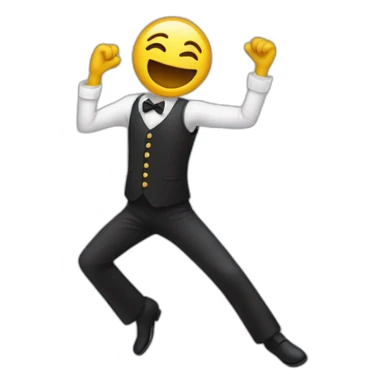 un esqueleto bailando sticker