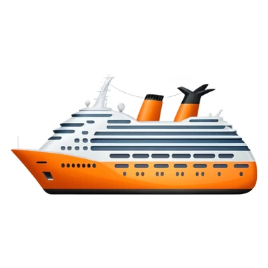 orange cruise ship sticker