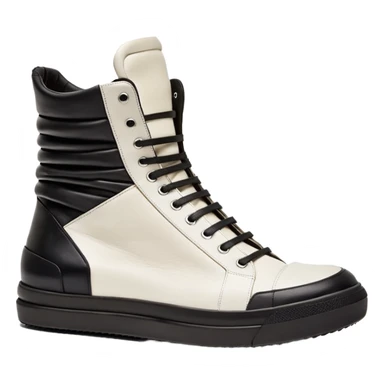 rick owens geobasket white sticker