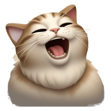 a cat sneezing fire sticker