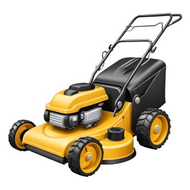 Black Lawnmower sticker