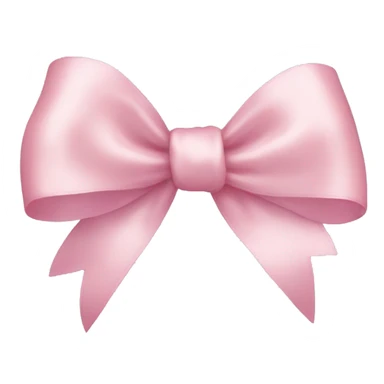 light pink ribbon bow sticker
