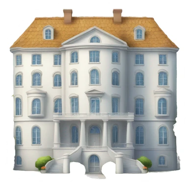 A big white luxerius house sticker