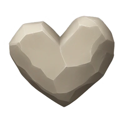Piedra corazón piedra sticker