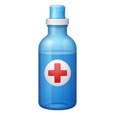 medical grade bottle of dye sticker
