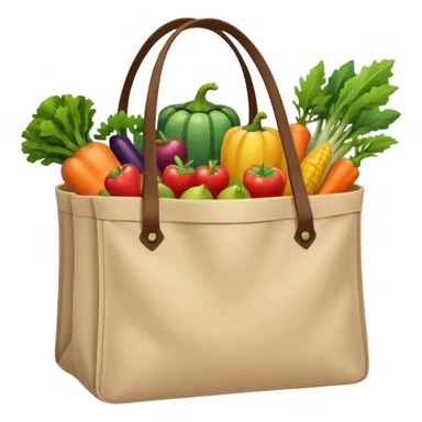 cartoon market bag sticker