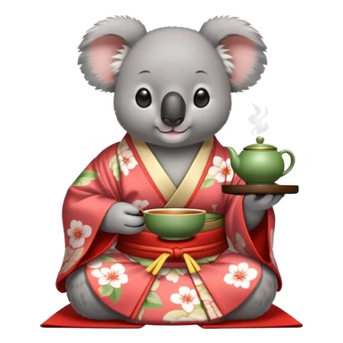 Koala tea ceremony  sticker
