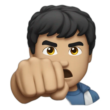 Rocky balboa punching sticker