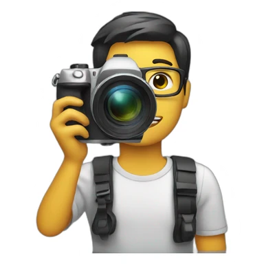 video editor with a camera sticker