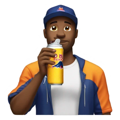 The man who drinks redbull sticker