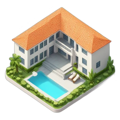 3d-isometric-Mansion-modern sticker