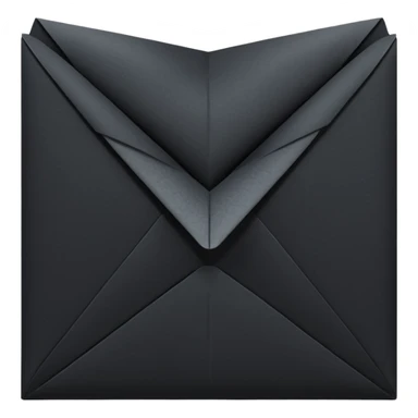 black paper letter sticker