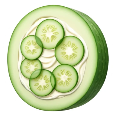 cucumber with cream cheese  sticker