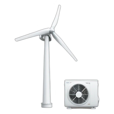 wind turbine and alternator sticker