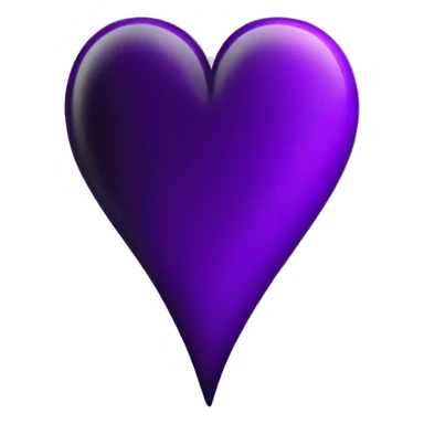 Heart black and purple mixed  sticker