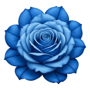 blue rose with eyes sticker