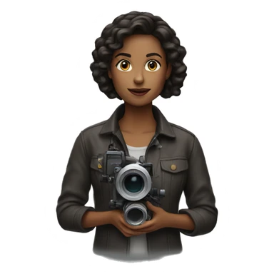 brunette filmmaker sticker