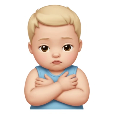  🥺 Pero con manitas y cruzadas como un bebé diciendo porfis y sacando su trompita sticker