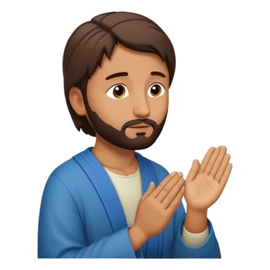 Pakistani man praying to Jesus  sticker