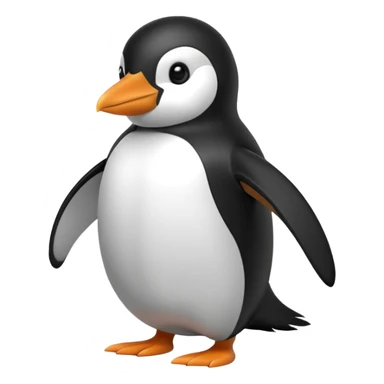 penguin side  sticker