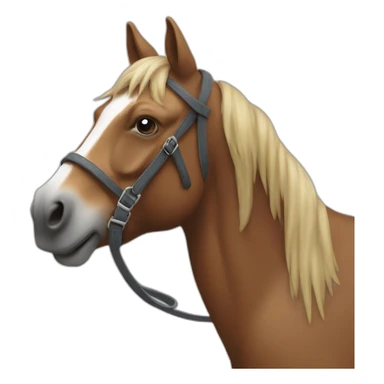 Cheval qui bois un bières sticker