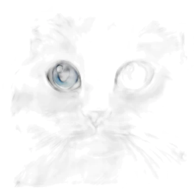 Neva Masquerade cat blue eyes sticker