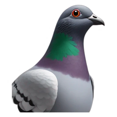 racing pigeon with flag in background sticker