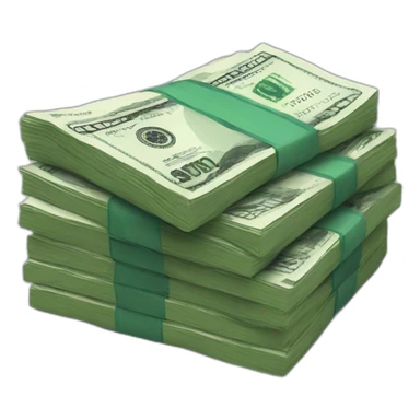 a stack of rubles sticker