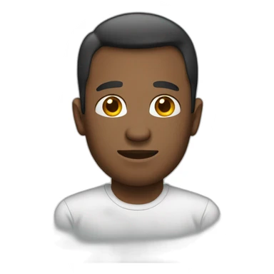 a man wearing a shirt sticker