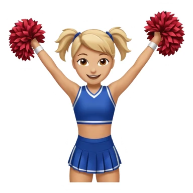 cheerleader stunt sticker