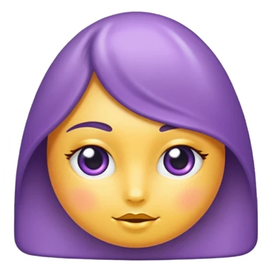 Moño  en color lila sticker