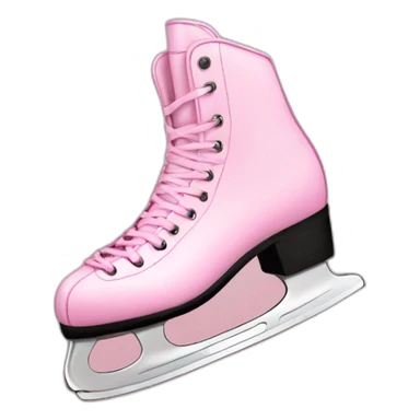 Ice skates pink sticker