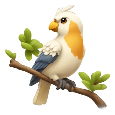 Almendra y un pájaro cuco sticker