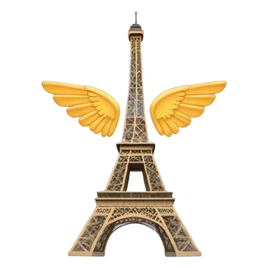 Torre Eiffel with wings  sticker