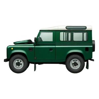 Dark green land rover sticker