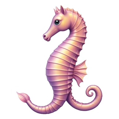 Cinematic Realistic Noble Sea Horse Portrait Emoji, Poised and graceful, with a slender, curved body and an elegantly arched neck adorned with finely detailed, shimmering scales in soft pastel hues, and gentle, focused eyes, rendered with lifelike texture and natural light; high shine, intelligent and serene, styled with an air of oceanic elegance, focused and attentive, soft glowing outline, capturing the essence of a watchful and confident sea horse that appears to drift out of the screen with effortless grace! sticker