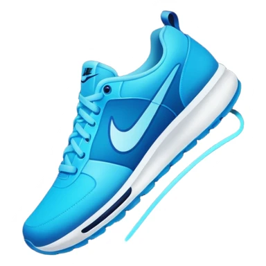 Un logo de nike en luz de neon sticker