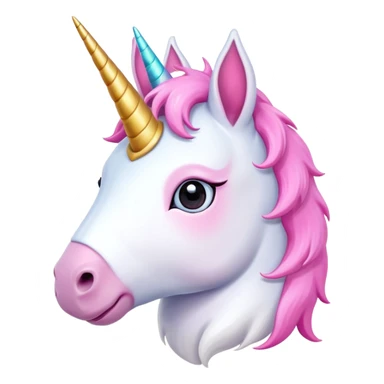 unicorn head, cute, adorable sticker