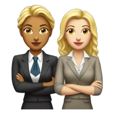 Beautiful strong female lawyer and aerial queen sticker