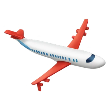 Airplane wearing a hat sticker