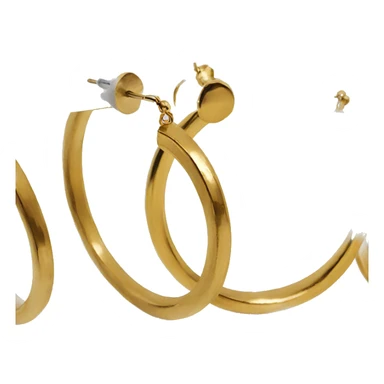 gold hoop earrings sticker