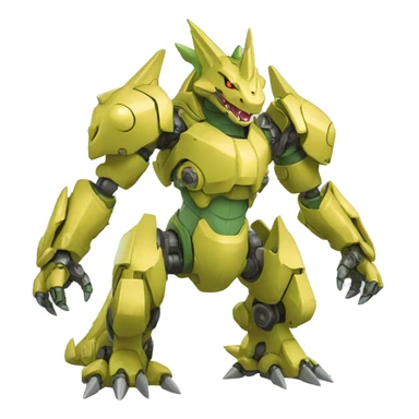 Mechanical Tyranitar-Charizard-Medabot-Mecha full body sticker