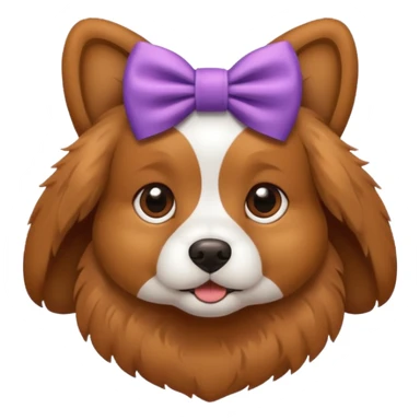 perro con lazo sticker